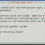 Cacti - Installation - dbconfig