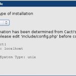 Cacti Installation - Browser Neu