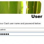 Cacti - Erstanmeldung mit admin-admin