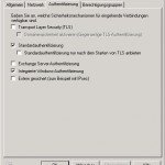 SBS2011 - Empfangsconnector Eigenschaft Authentifizierung