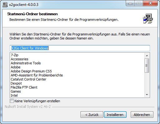 x2go client windows 7 download