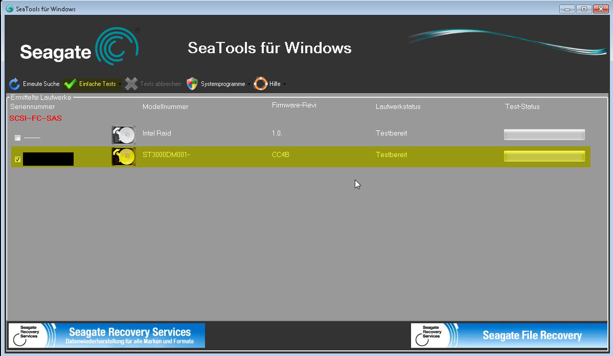 seatools doesnt recognize seagate drive seatools doesnt recognize seagate drive