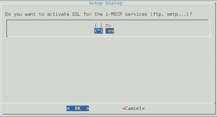i-MSCP SSL für FTP und SMTP aktivieren