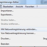 Windows 7 Registry verbinden