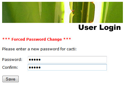 Windows7 IIS Cacti 1 set Password