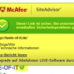 McAfee SiteAdvisor Search Info