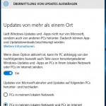 Windows10 Übermittlung von Updates