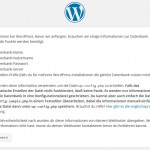 Wordpress Installation Start