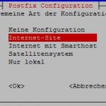 ISPConfig 3 - Installation Debian Jessie 4 Postfix Type Internet Site