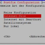Postfix Type Internet Site