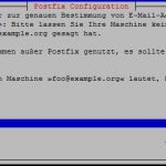 ISPConfig 3 - Installation Debian Jessie 5 Postfix Mail Name