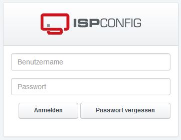 ISPConfig 3.1 Login