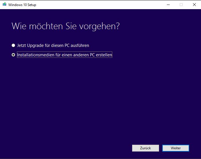 Windows 10 Media Creation Tool Step 2