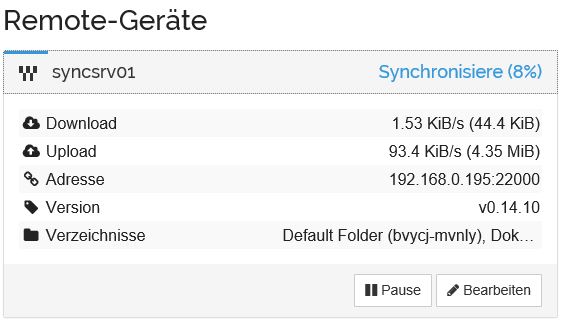 Syncthing Remote Sync