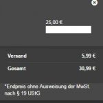 PrestaShop - Box Warenkorb Kleinunternehmer