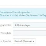 PrestaShop - E-Mail Vorlagen