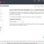 PrestaShop Installation - Sprache