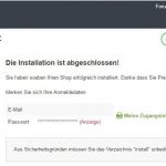 PrestaShop Installation - Finish