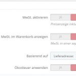 PrestaShop Warenkorb MwSt.