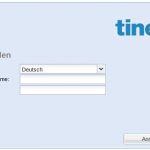 Tine 2.0 Login Screen