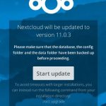 Nextcloud 11 Update 11.0.3