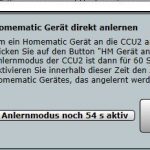 Homematic CCU2 Anlernen