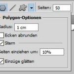 Photoshop Polygon-Optionen