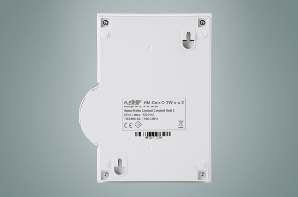 HomeMatic CCU2 - Erstbetrieb der Zentrale 7 EQ3 HomeMatic CCU2 Back