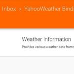 openHAB 2 Inbox Yahoo Wetter Thing