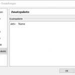 VirtualBox Einstellungen Zusatzpakete