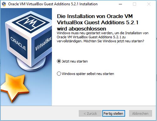 VirtualBox Gast Additions Step5