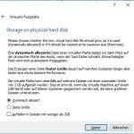VirtualBox VM Win10 Festplatte 