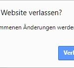 WordPress 4.9 Warning bei Unsaved