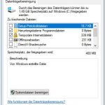 Windows Datenträgerbereinigung