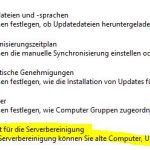 WSUS Option Assitent Bereinigung