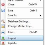 KeePass Import