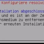 openmediavault - Installation - End