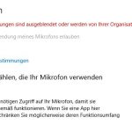 Windows 10 Mikrofon Aus Organisator