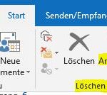 MS Outlook 2016 Archiv Button