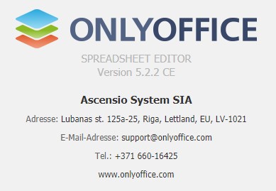 onlyoffice version 5 2 2 ce