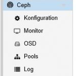 Proxmox VE 5 Ceph Menü