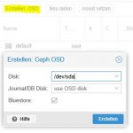 Proxmox VE 5 Ceph OSD