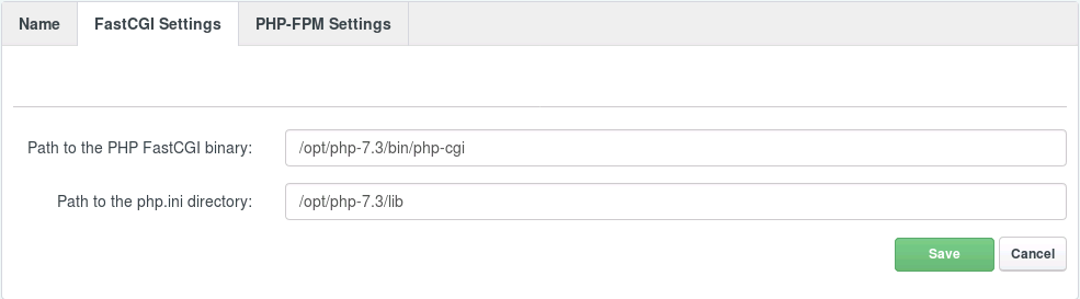 ISPConfig PHP 7.3 FastCGI