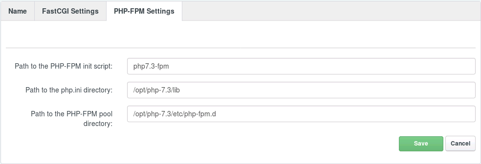 ISPConfig PHP 7.3 PHP-FPM