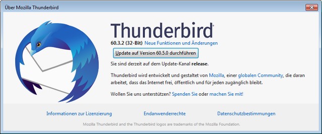 Thunderbird Release 60.5.0 2 Mozilla Thunderbird 60.5.0