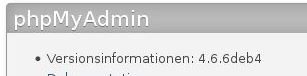 phpMyAdmin 4.6.6