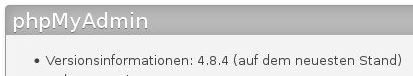 phpMyAdmin 4.8.4