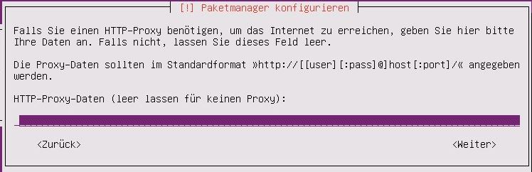 Ubuntu Server Installation - Ubuntu Server Installation - Proxy