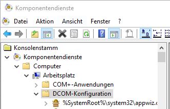 Windows 10 Komponentendienste