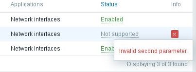 Zabbix Host Configuration App Error